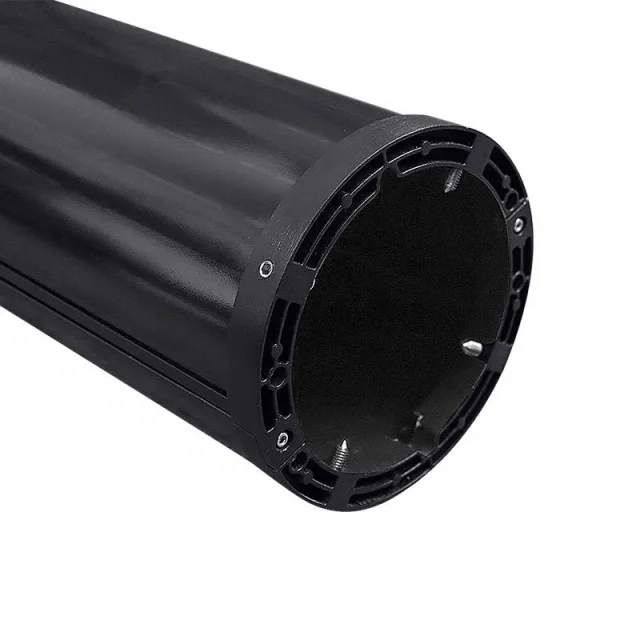 Cylindrical PV Module Structure Cylindrical PV module showing pole opening and photovoltaic surfaces