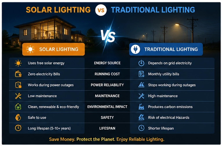 Solar Home Lighting System vs Traditional Lighting Solar Home Lighting System vs Traditional Lighting.webp