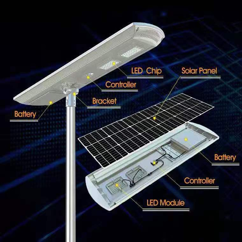 Self Cleaning All in One Solar Street Light