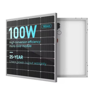 100 Watt 12 Volt Monocrystalline 100W PV Solar Panel for Caravan