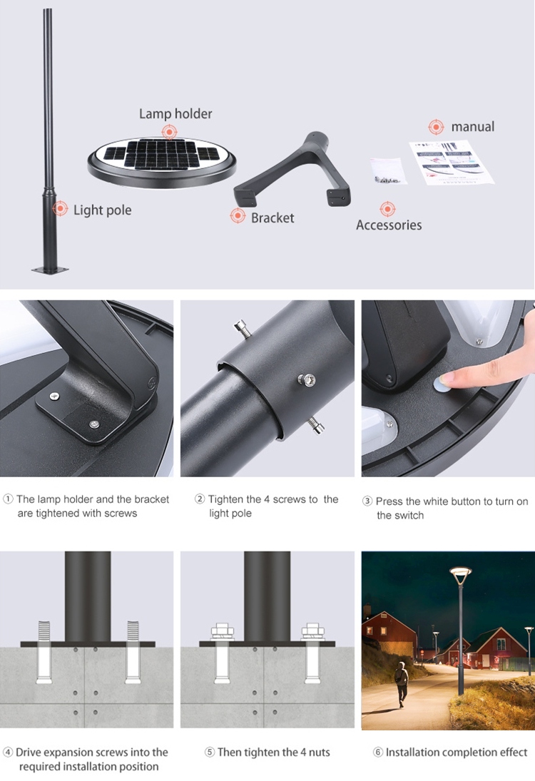 solar post light Installation