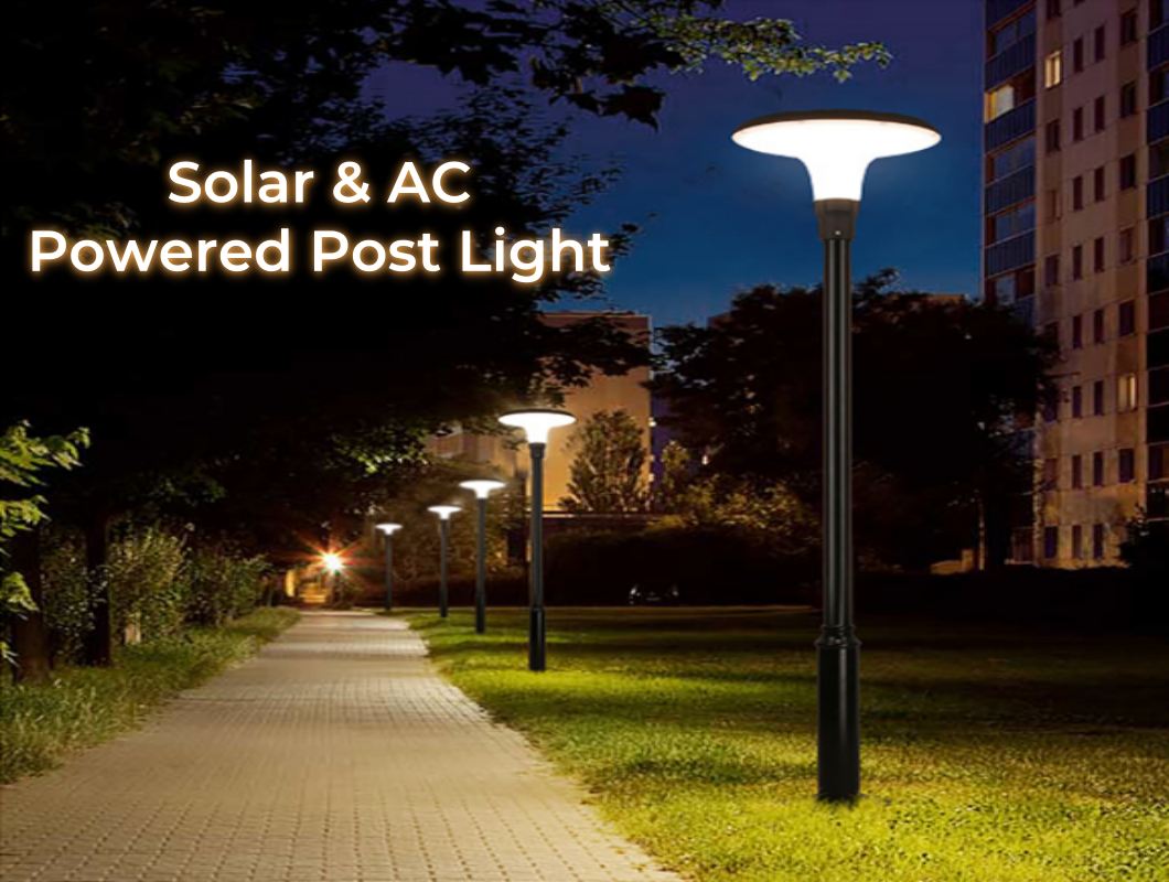 solar powered pole lights-Header