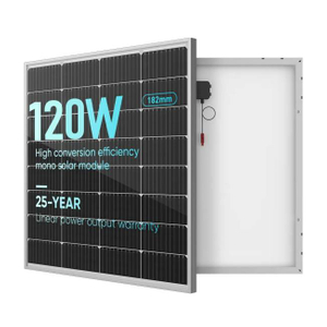 12 Volt 120 Watt Monocrystalline 120W 12V Solar Panel for Caravan