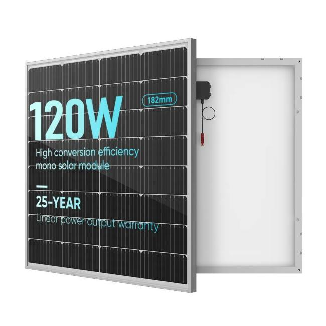 12 Volt 120 Watt Monocrystalline 120W 12V Solar Panel for Caravan