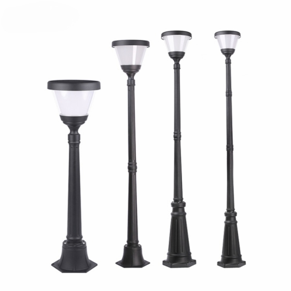 Commercial Solar Powered Led Lamp Post Lights for Garden Yard Portch Lighting Solution