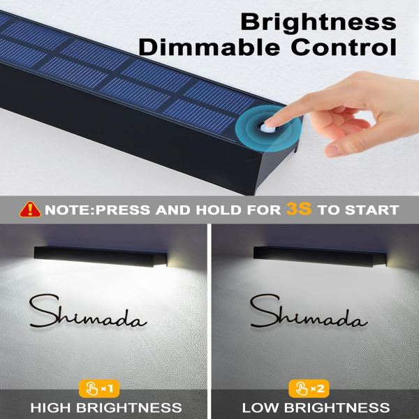 Solar Powered Sign Light | Outdoor Led Signage for Business Address Lighting