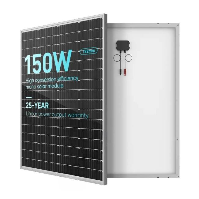 150 Watt 12 Volt Monocrystalline 150W 12V Solar Panel Price for Sale