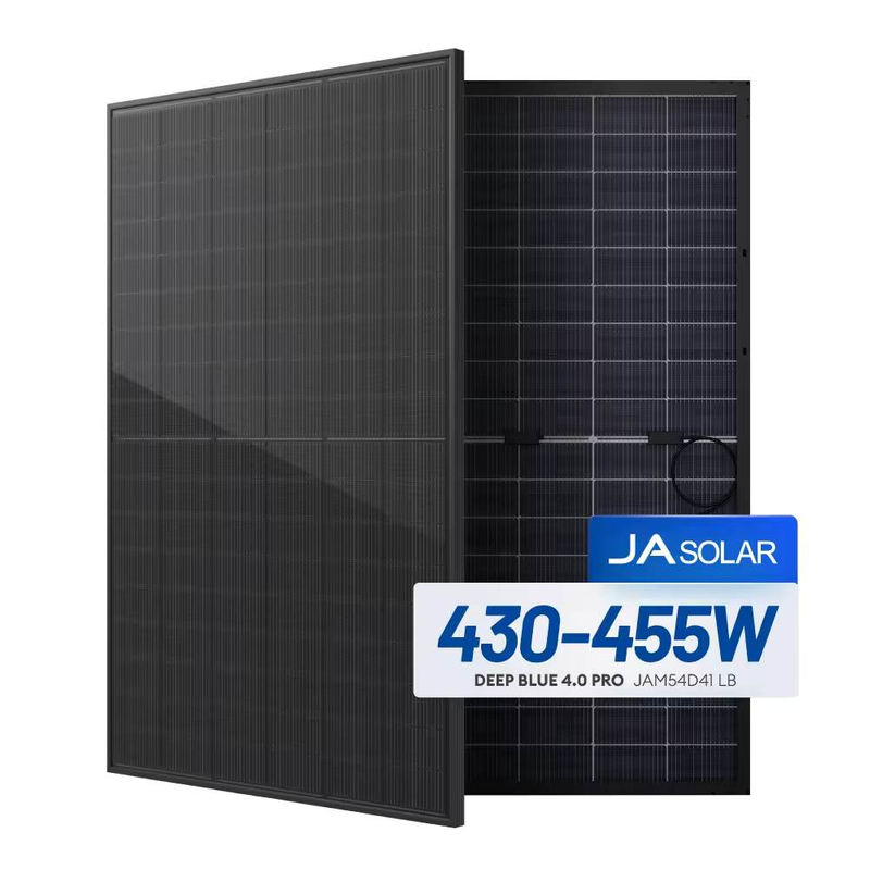 Ja Solar 440w 450w All Black Frame Bifacial Solar Panels 