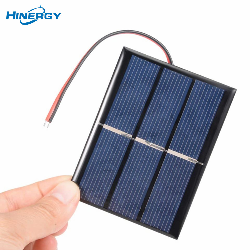Hinergy DIY Wiring Up Solar Cell 1V 1.5V 2V 3V 4V 5V 6V 12V 18V DC Connection Wired Mini Solar Panel 