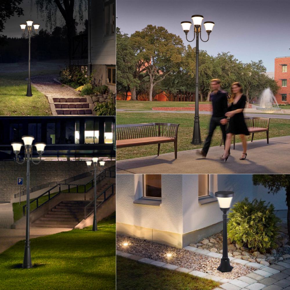 commercial solar lamp post lights_project