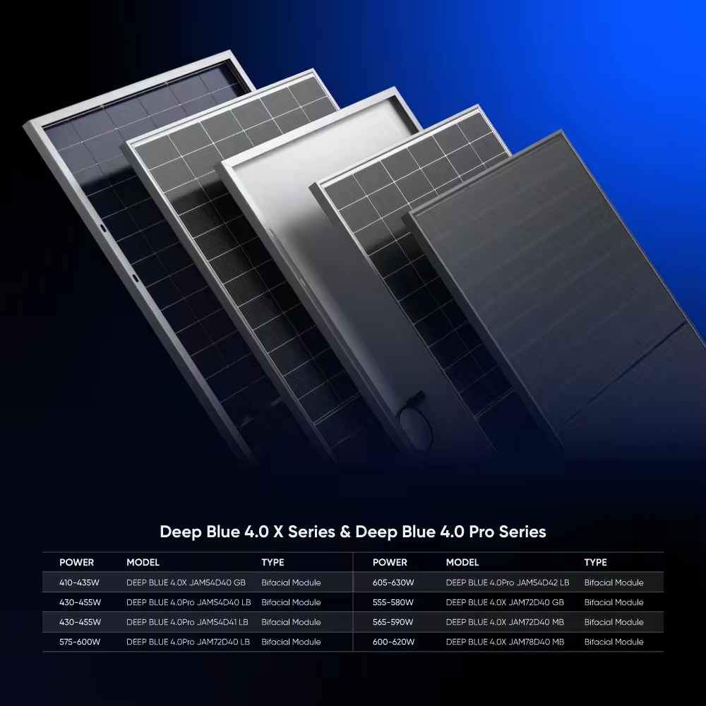 Ja Solar 440w 450w All Black Frame Bifacial Solar Panels 
