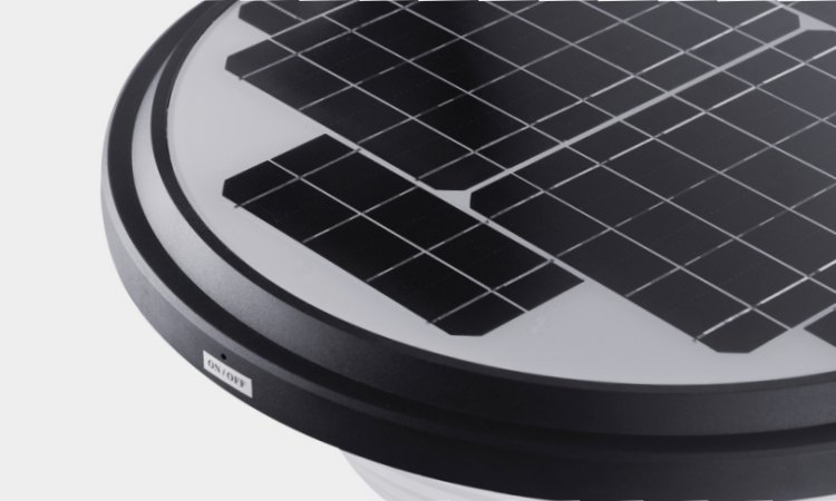 outdoor solar light on post_Solar Panel