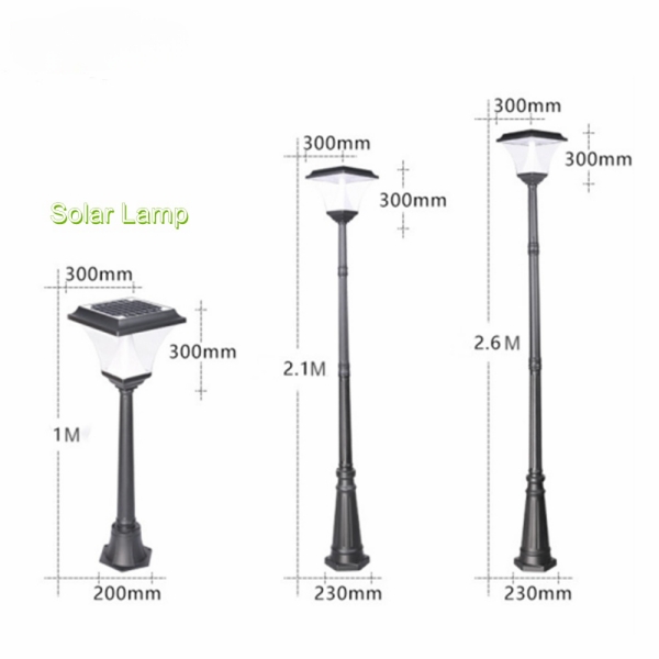 Solar Powered Post Mounted Lights | Outdoor Lamp Post with Solar Light 