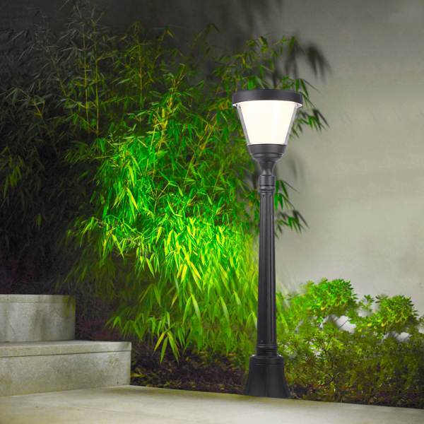 Commercial Solar Powered Led Lamp Post Lights for Garden Yard Portch Lighting Solution