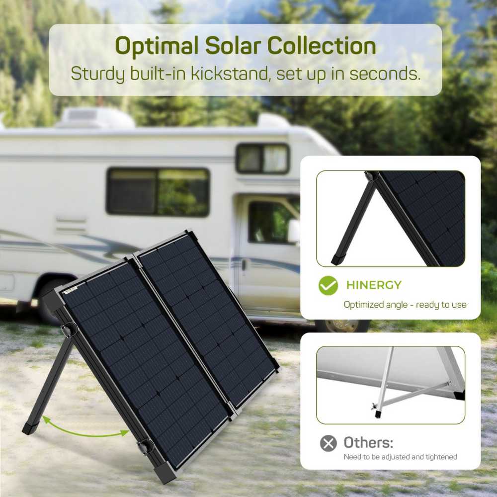 Portable 160 Watt 12 Volt Portable Solar Suitcase Kit for Caravan