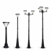 Post Outdoor Solar Powered Lights | LED Pole Lamp for Yard Lighting