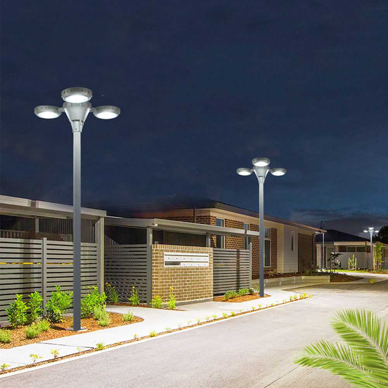 Solar Post Lights Outdoor with Multi Lamp Head for A Pole