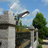 Wall Mounted Solar Lights Outdoor | Black Led Lamp with Motion Sensor