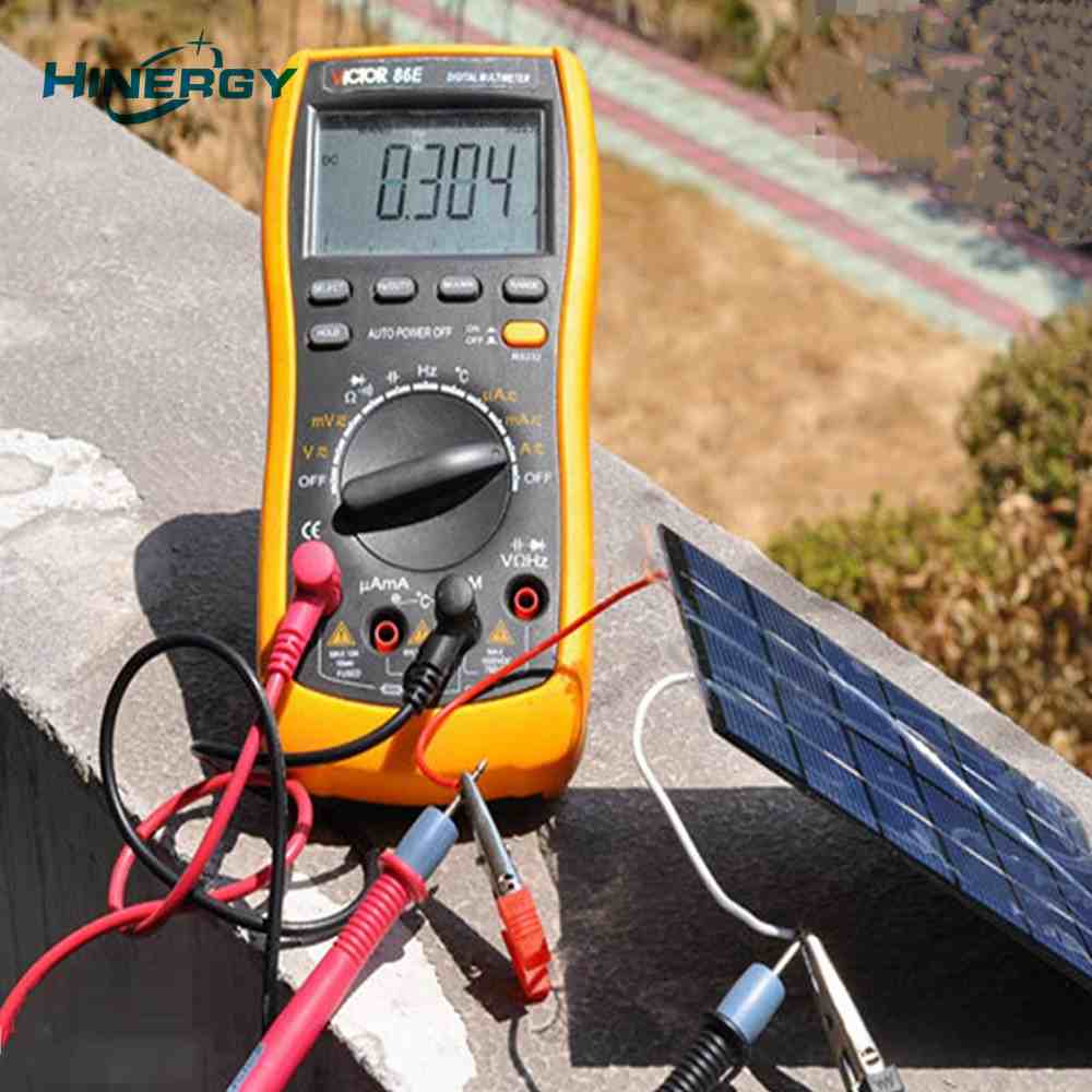 Hinergy Mini Solar Panel with Micro USB Output Connection Port Phone Charger