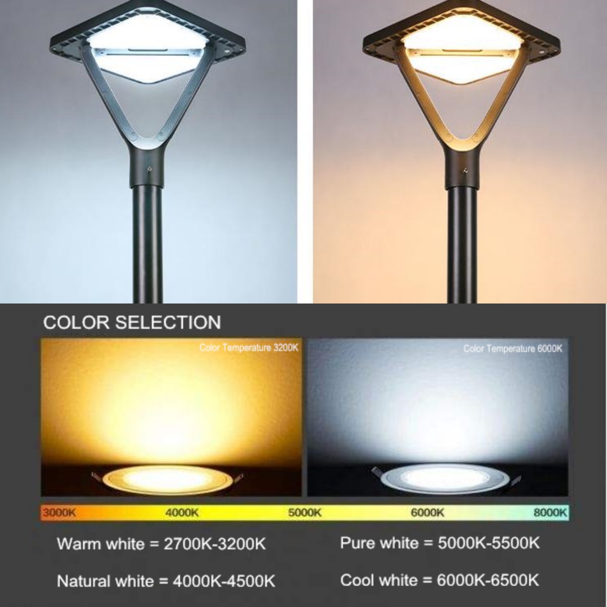 solar post light_Color Selection