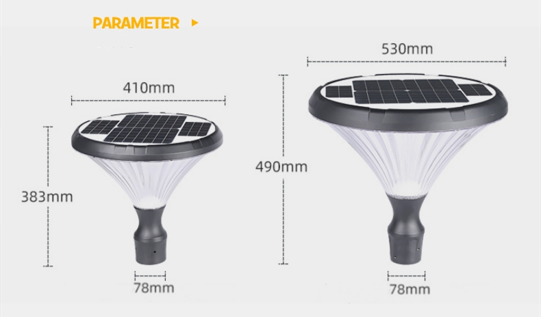 outdoor solar light on post_parameter