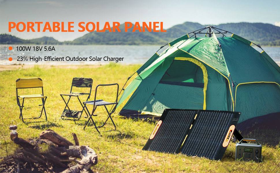 Portable Solar Panel 100W_Header