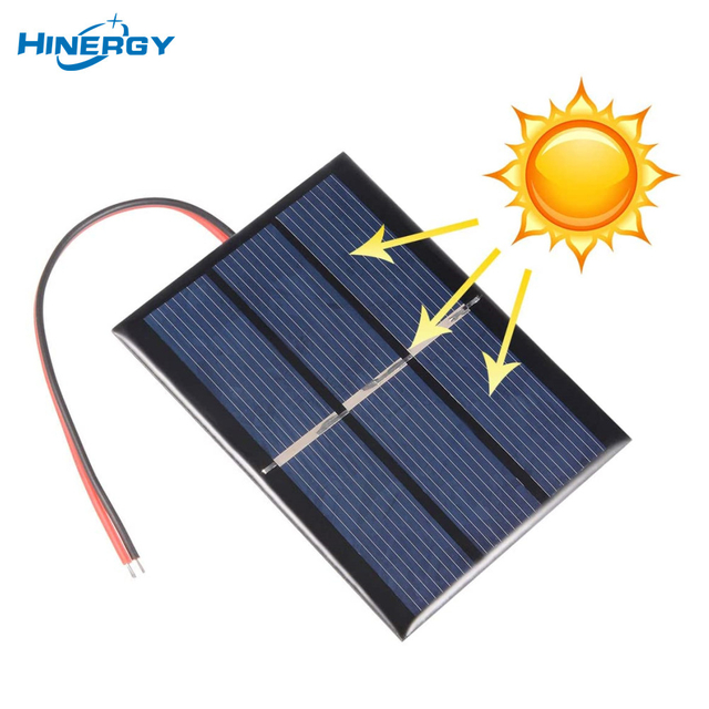 Hinergy DIY Wiring Up Solar Cell 1V 1.5V 2V 3V 4V 5V 6V 12V 18V DC Connection Wired Mini Solar Panel 
