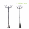 Solar Powered Outdoor Lamp Post Lights for Garden Yard Lighting