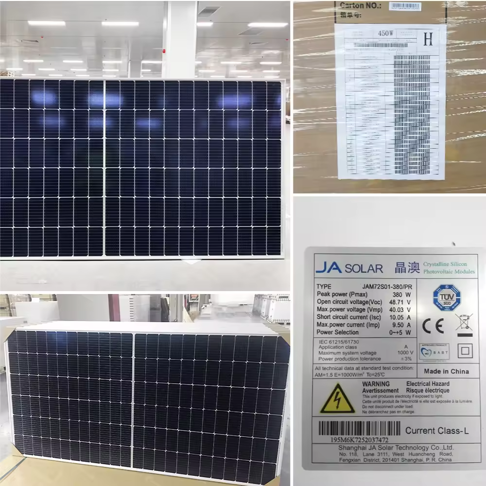 JA Solar Company N-Type 620w Bifacial Double Glass Mono PV Solar Module Distributor