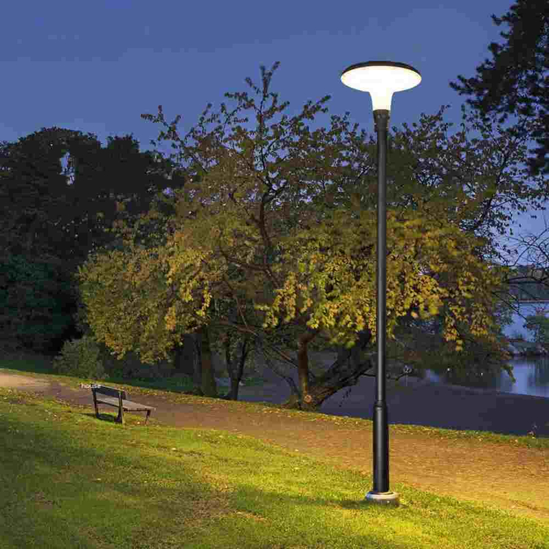 Solar Powered Led Pole Lights Outdoor | Lamp Post for Outside Yard