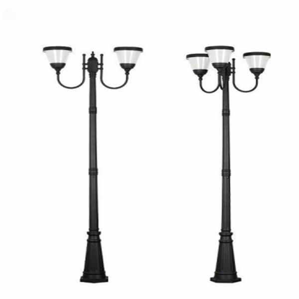 Commercial Solar Powered Led Lamp Post Lights for Garden Yard Portch Lighting Solution