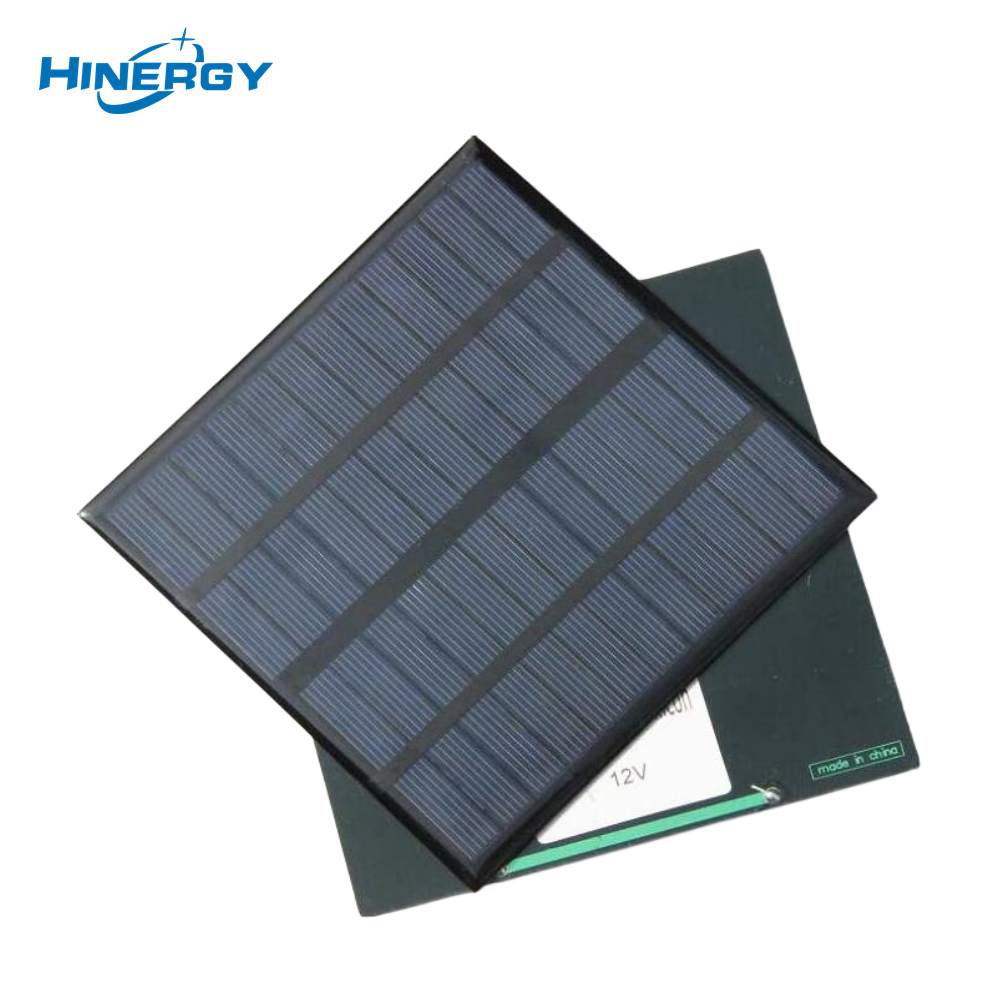 Hinergy 12 Volt Monocrystalline Small Black DIY Solar Panel Module 12v with Cheap Price