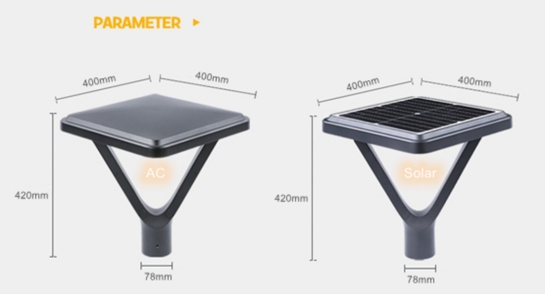 solar post light_Dimensions