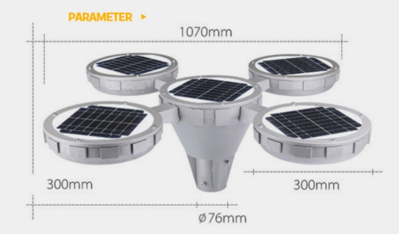 solar post lights outdoor_triple head lamp