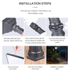 Solar Powered Post Mounted Lights | Outdoor Lamp Post with Solar Light 