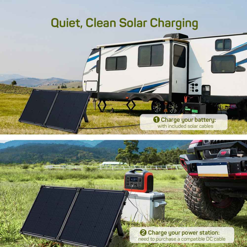 Portable 160 Watt 12 Volt Portable Solar Suitcase Kit for Caravan