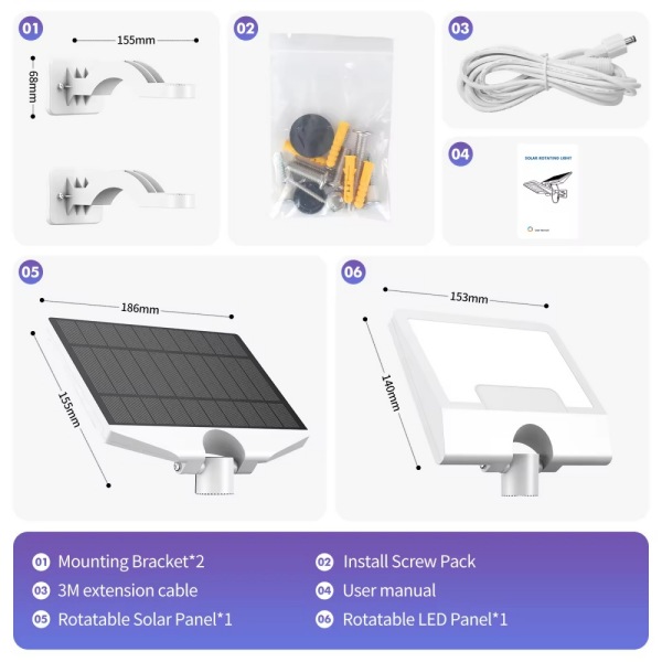 Solar Powered External Wall Lights | Separate Up And Down Outdoor Lamp