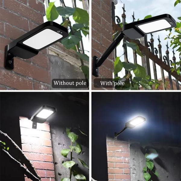 Solar Powered Wall Mounted Lights | Outdoor Street Lamp with Motion Sensor