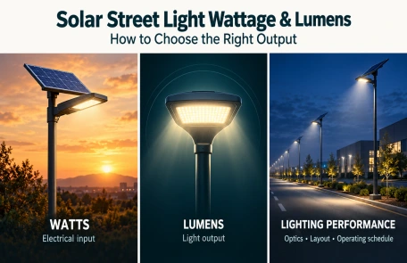 Solar Street Light Wattage And Lumens: How To Choose The Right Output
