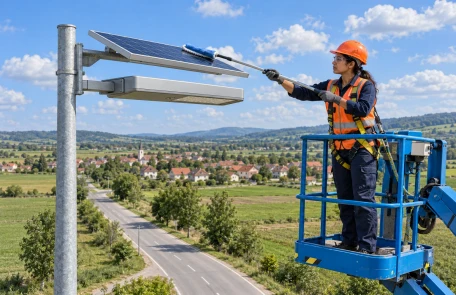 Solar Street Light Maintenance and Battery Replacement Guide