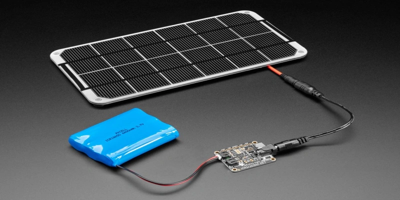 Mini solar panel for rechargeable battery charging, portable solar chargers and battery packs